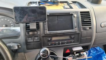 RS-Mount, fahrzeugspezifischer Handyhalter passend für VW T5 Facelift Baujahr 2009-2015, Made in Germany